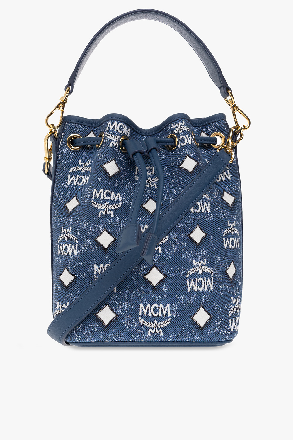 Blue shop mcm bag